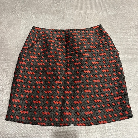 Miss Wu Red and Black Mini A-line Skirt for Cocktail Night Out 4 - Picture 1 of 5